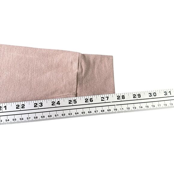 Monrow Skinny Sweats Pants Women’s Small Chevron Trim Sweatpants Salmon Pink - Picture 9 of 9